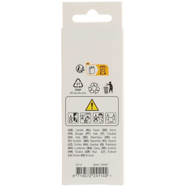 Happy Birthday Kaars 4 Jaar 7cm van Folat koop je bij Partywinkel