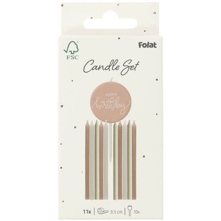 Happy Birthday Kaarsen van Folat koop je bij Partywinkel