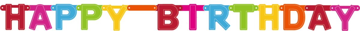 Happy Birthday Letterslinger 1,6m van WeFiesta koop je bij Partywinkel