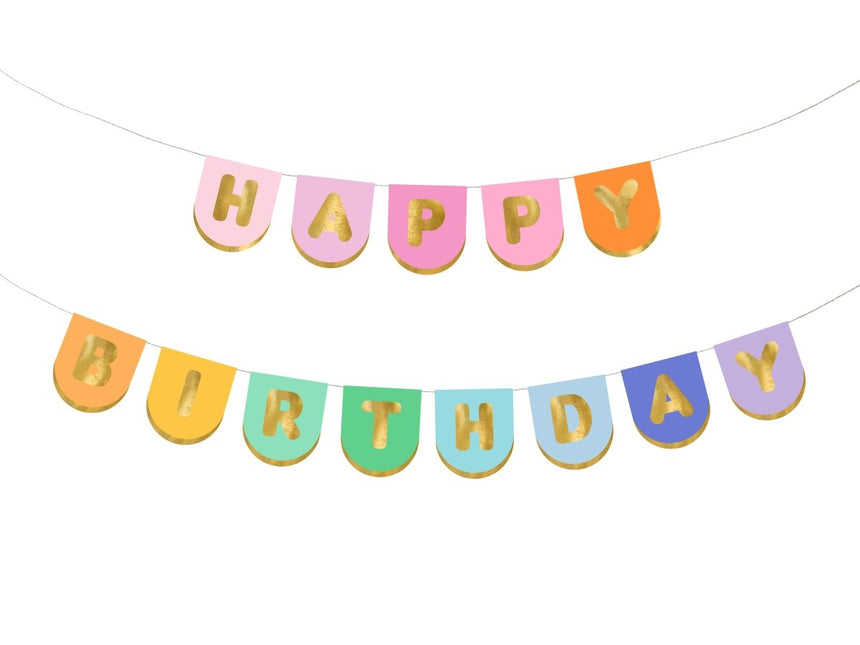 Happy Birthday Letterslinger 2,13m van Partydeco koop je bij Partywinkel