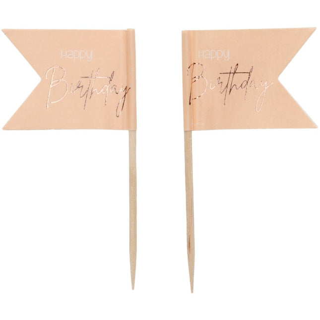 Happy Birthday Prikkers Roze 36st van Folat koop je bij Partywinkel
