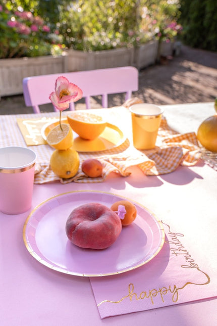 Happy Birthday Servetten 33cm 12st van Partydeco koop je bij Partywinkel