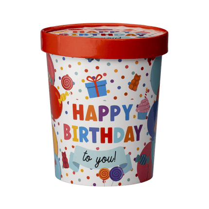 Happy Birthday Snoepbakje 12cm van Paper Dreams koop je bij Partywinkel