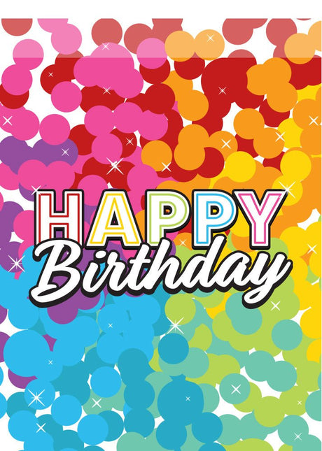 Happy Birthday Uitdeelzakjes Regenboog Confetti 8st van Folat koop je bij Partywinkel