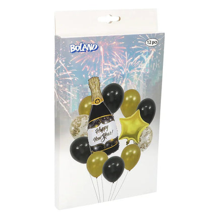 Happy New Year Ballonnen Set 13 delig van Boland koop je bij Partywinkel
