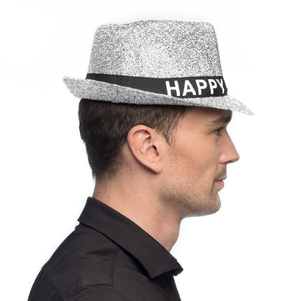 Happy New Year Hoed Glitter - Partywinkel - 8712026134509