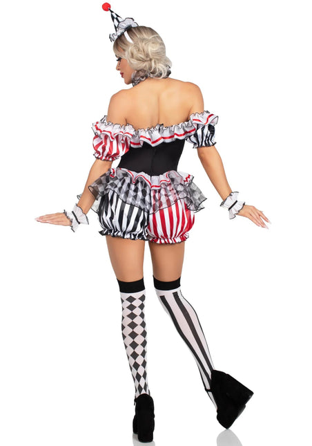 Harlekijn Kostuum Dames Bodysuit Leg Avenue - Partywinkel - 714718572208