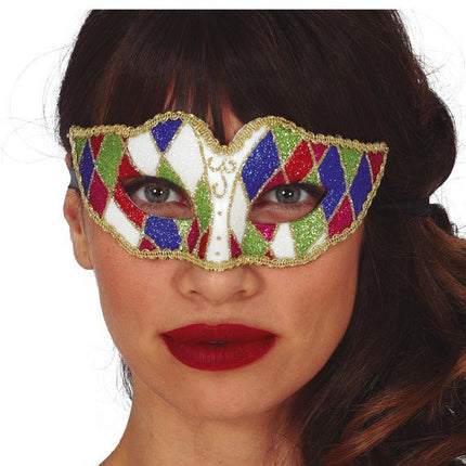 Harlekijn Masker van Fiestas Guirca koop je bij Partywinkel