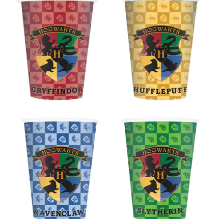 Harry Potter Bekers 9oz 8st van Unique koop je bij Partywinkel