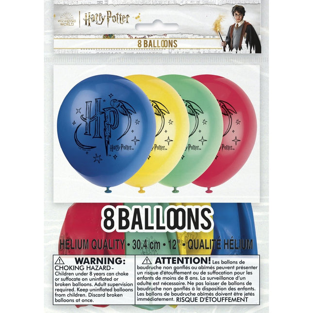 Harry Potter Latex Ballonnen 26cm 8st van Unique koop je bij Partywinkel