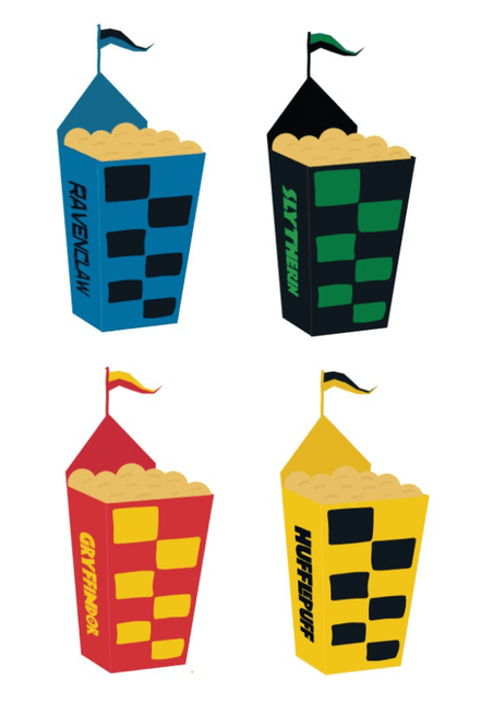Harry Potter Quidditch Traktatiedoosjes 8st van Unique koop je bij Partywinkel