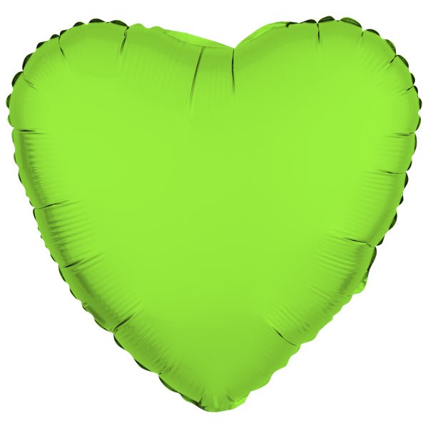 Hart Helium Ballon Neon Groen Leeg 43cm van Riethmueller koop je bij Partywinkel
