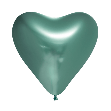 Hartjes Ballonnen Groen 30cm 6st van WeFiesta koop je bij Partywinkel