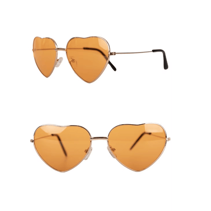 Hartjes Bril Oranje One Size van PartyXplosion koop je bij Partywinkel