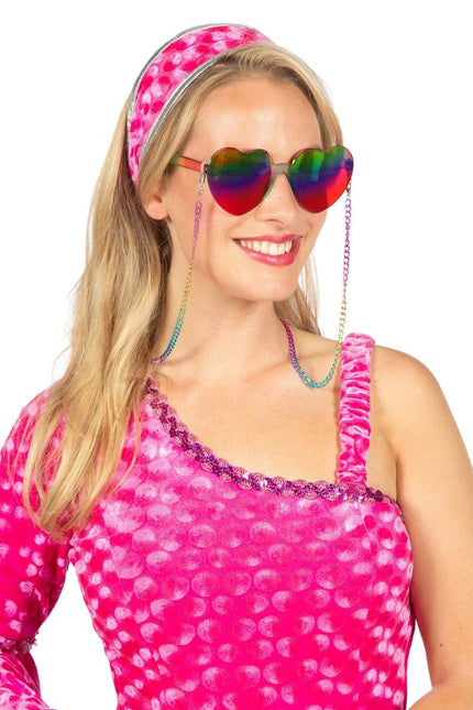 Hartjes Bril Regenboog 2 delig van Wilbers & Wilbers koop je bij Partywinkel