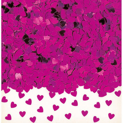 Hartjes Confetti Fuchsia 14g van Riethmueller koop je bij Partywinkel