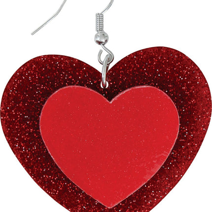 Hartjes Oorbellen 5cm van Fiestas Guirca koop je bij Partywinkel