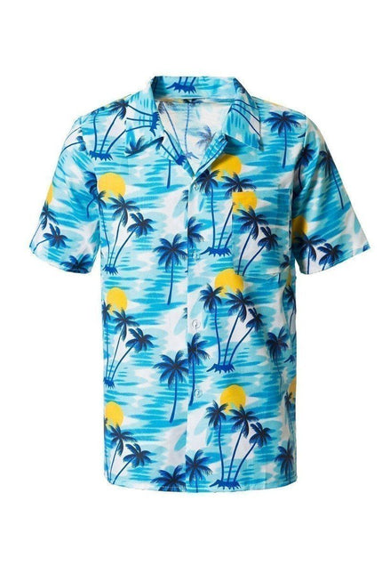 Hawai Shirt Blauw van Partychimp koop je bij Partywinkel