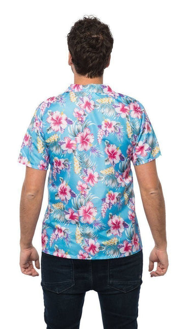 Hawai Shirt Blauw van Partychimp koop je bij Partywinkel