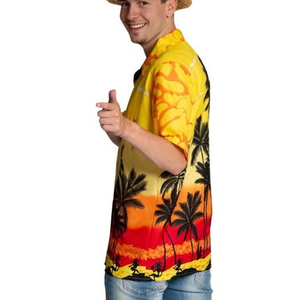 Hawai Shirt Paradise Geel van Partychimp koop je bij Partywinkel