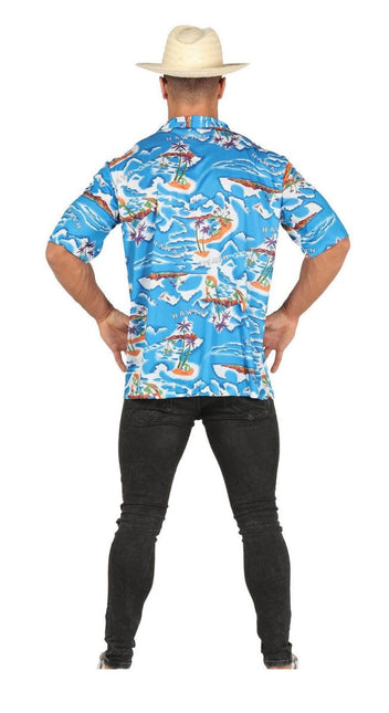 Hawaii Blouse Heren - Partywinkel - 8434077802342