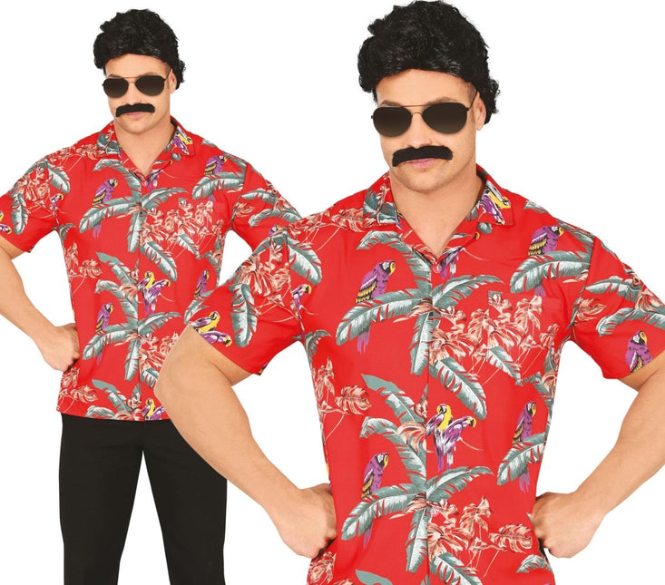 Hawaii Blouse Papegaaien van Fiestas Guirca koop je bij Partywinkel