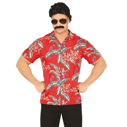 Hawaii Blouse Papegaaien van Fiestas Guirca koop je bij Partywinkel