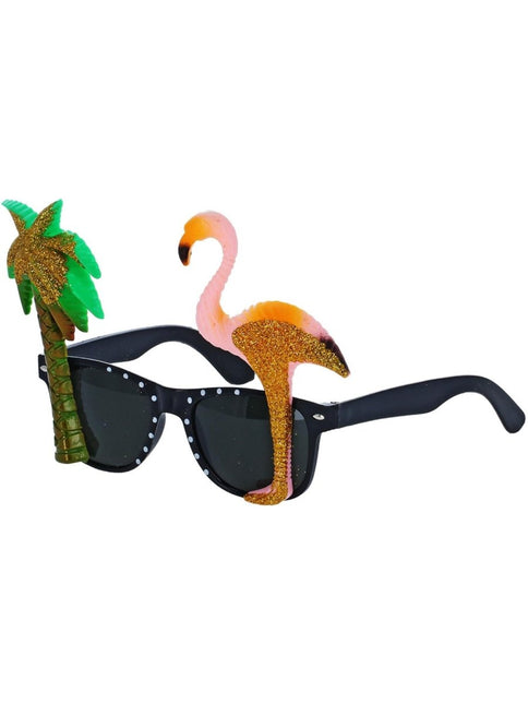 Hawaii Bril Flamingo van Smiffys koop je bij Partywinkel