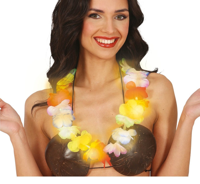Hawaii Krans Met Lichtjes - Partywinkel - 8434077179185