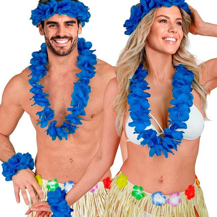Hawaii Set Blauw van Widmann koop je bij Partywinkel