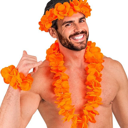 Hawaii Set Oranje van Widmann koop je bij Partywinkel