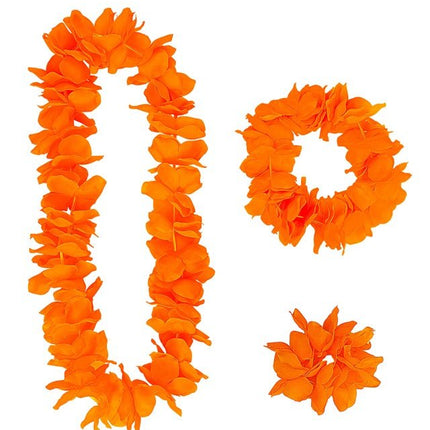 Hawaii Set Oranje van Widmann koop je bij Partywinkel