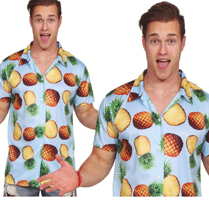 Hawaii Shirt Ananassen van Fiestas Guirca koop je bij Partywinkel