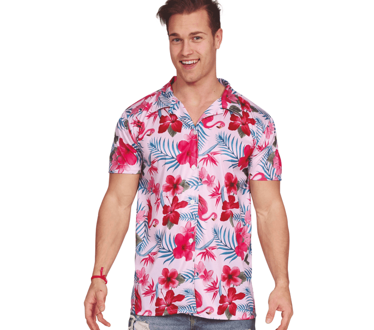 Hawaii Shirt Flamingo van Fiestas Guirca koop je bij Partywinkel