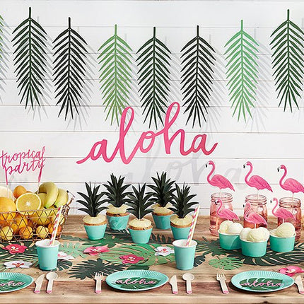 Hawaii Slinger Palmblad 1,25cm van Partydeco koop je bij Partywinkel