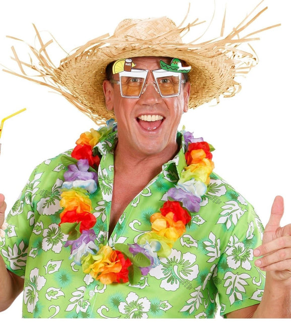 Hawaii Stro Hoed Gevlochten van Widmann koop je bij Partywinkel