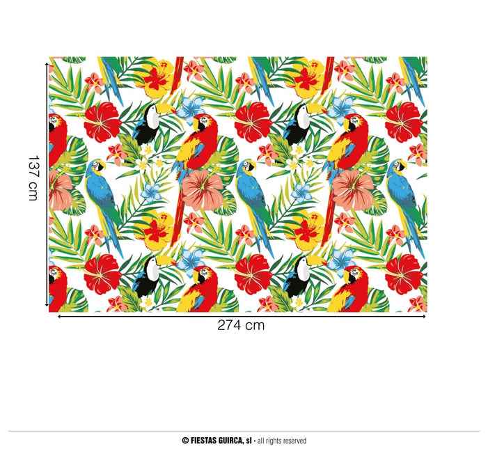 Hawaii Tafelkleed 2,74m van Fiestas Guirca koop je bij Partywinkel