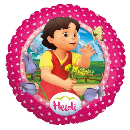 Heidi – balon z helem, różowy, pusty, 45 cm