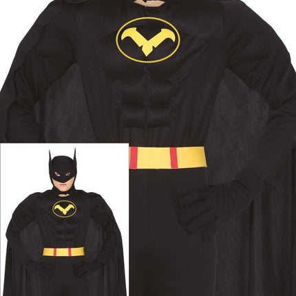 Helden Kostuum Tiener Zwart 14/16 jaar van Fiestas Guirca koop je bij Partywinkel