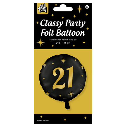 Helium Ballon 21 Jaar Leeg 30cm van Paper Dreams koop je bij Partywinkel