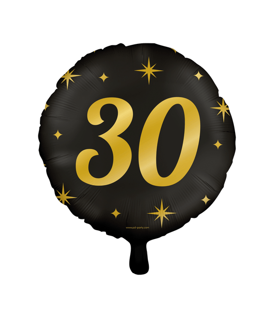 Helium Ballon 30 Jaar Leeg 30cm van Paper Dreams koop je bij Partywinkel
