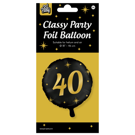 Helium Ballon 40 Jaar Leeg 30cm van Paper Dreams koop je bij Partywinkel