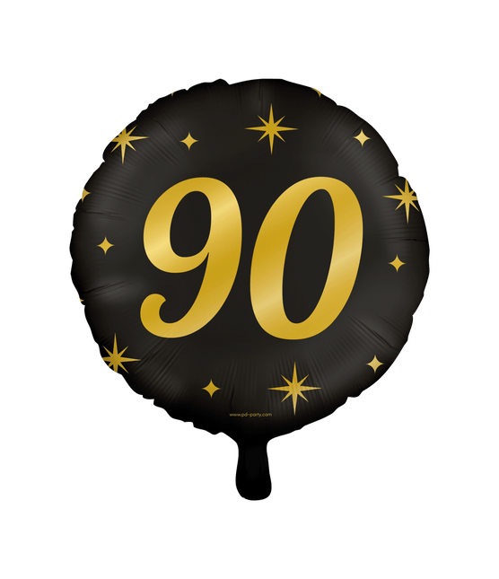 Helium Ballon 90 Jaar Leeg 30cm van Paper Dreams koop je bij Partywinkel