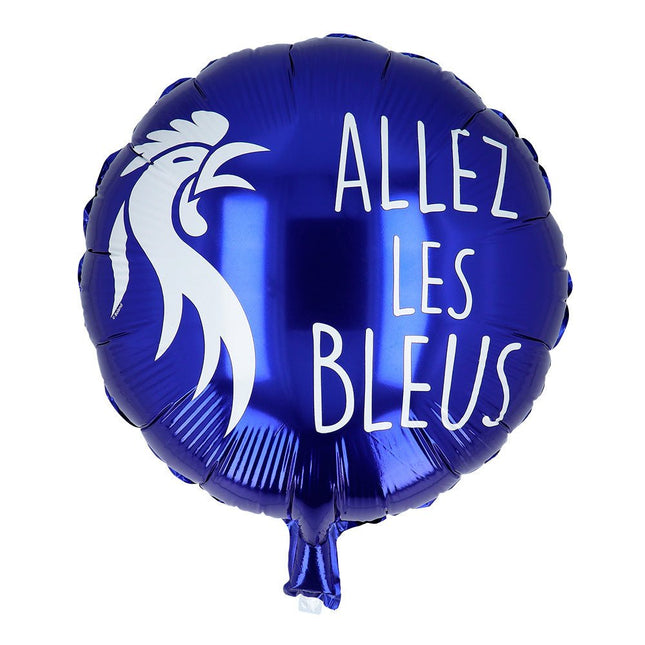 Helium Ballon Allez Les Bleus Dubbelzijdig 45cm van Boland koop je bij Partywinkel