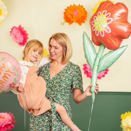 Helium Ballon Bloem Leeg 75cm van Partydeco koop je bij Partywinkel