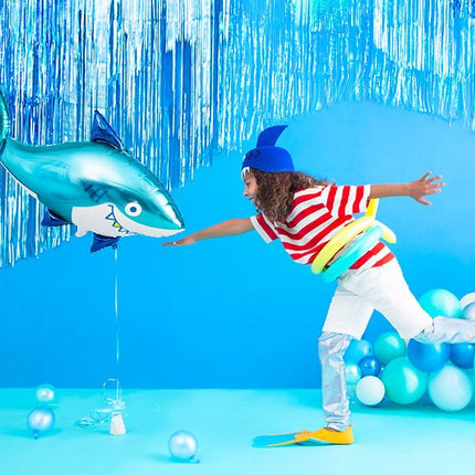 Helium Ballon Haai Leeg 1,02m van Partydeco koop je bij Partywinkel