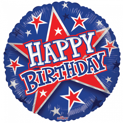 Helium Ballon Happy Birthday Ster 45cm leeg van WeFiesta koop je bij Partywinkel