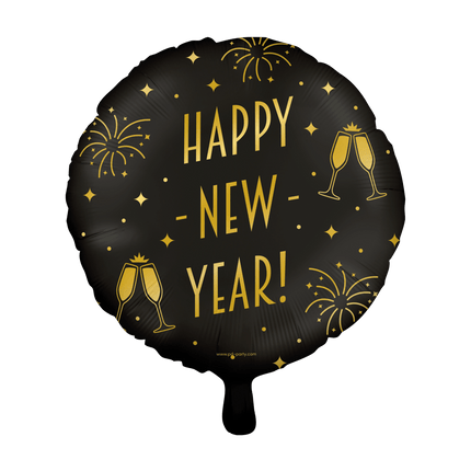 Helium Ballon Happy New Year Leeg 30cm van Paper Dreams koop je bij Partywinkel