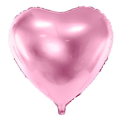 Helium Ballon Hart Lichtroze Leeg 61cm van Partydeco koop je bij Partywinkel