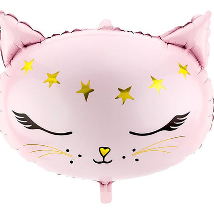 Helium Ballon Kat Leeg 48cm van Partydeco koop je bij Partywinkel